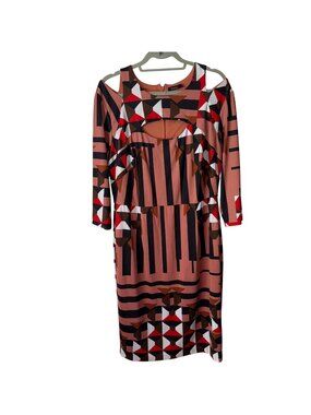 Geometric Cutout Midi Dress By Jete IX
